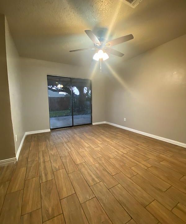Part of master bedroom with patio door