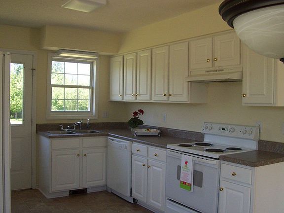 Kitchen has new countertop.