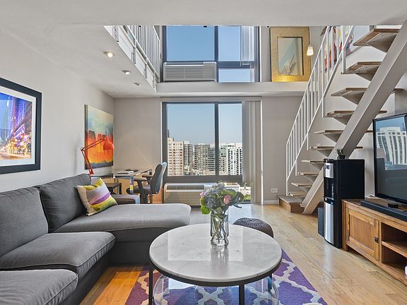 Living room facing west.