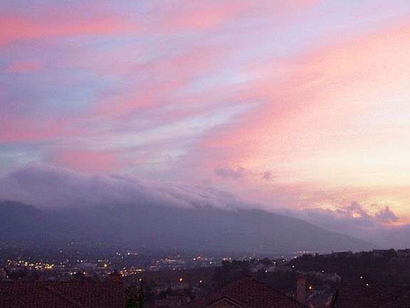 Sunset view of Cleveland Forest