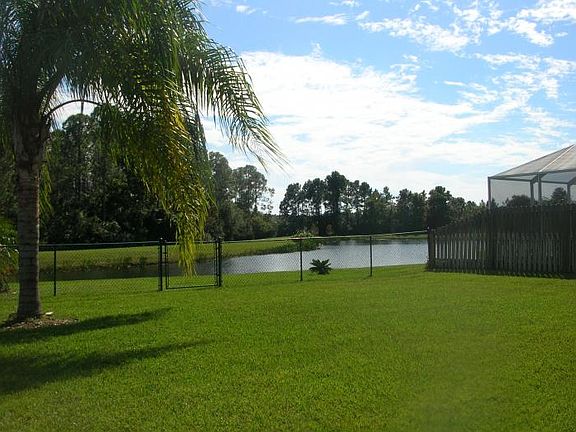 Backyard water view