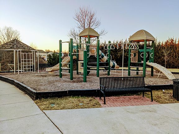 In community playground, just a few steps away.