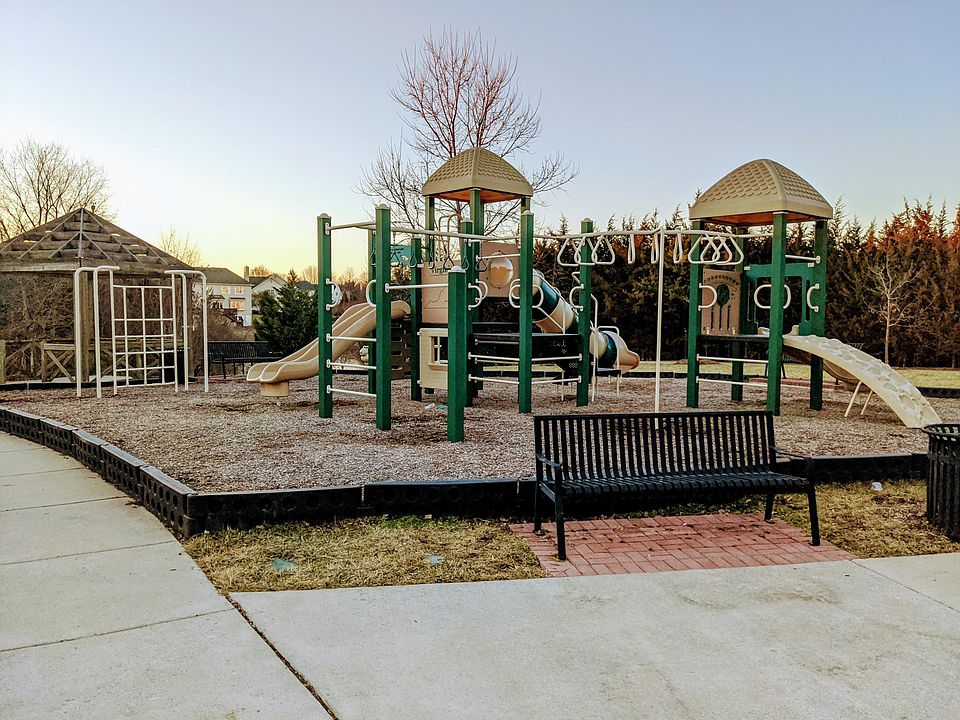 In community playground, just a few steps away.