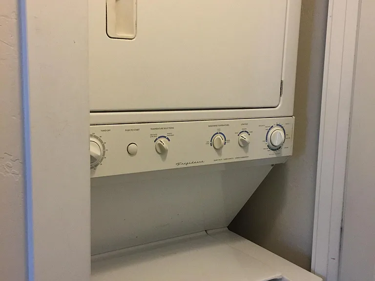 Washer/Dryer in upstairs closet