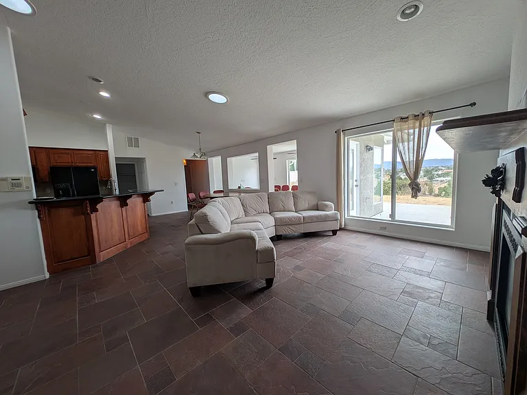 fireplace sitting area