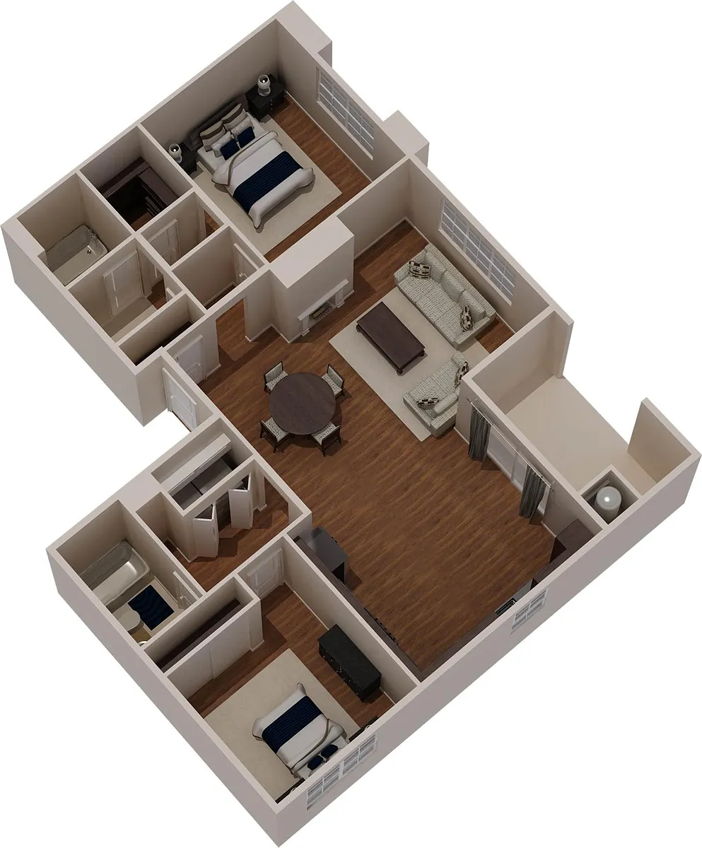 Floor plan AC 2x2D