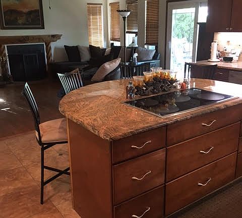 Kitchen Accesses Family Room