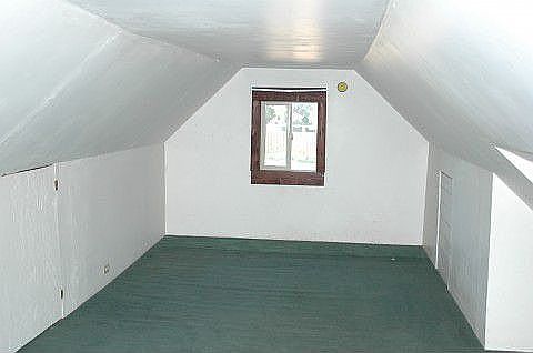 half of attic room 