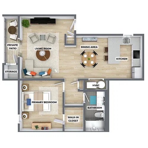 Floor plan 1 Bed 1 Bath