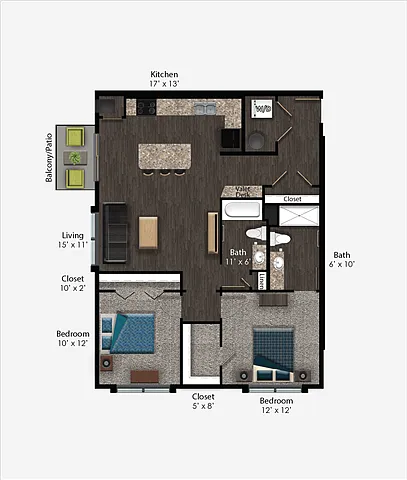 Floor plan Jefferson Style B