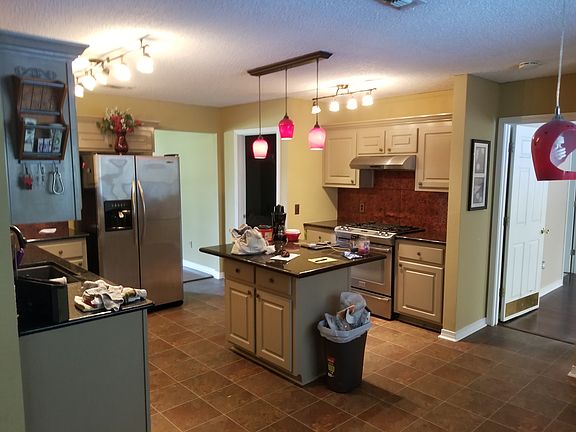 Kitchen with granite counter