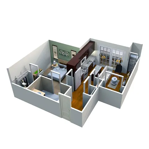 Floor plan M1-1 644