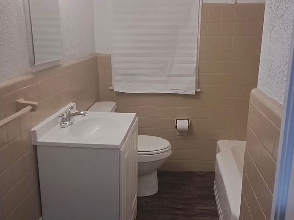 Bathroom with new sink and bath tub