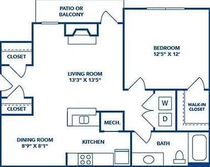 1 Bedroom | 1 Bath | 800 SF 1 Bedroom | 1 Bath | 800 SF