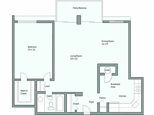 Floor plan Jefferson- Towers