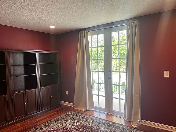 Doors to balcony from office
