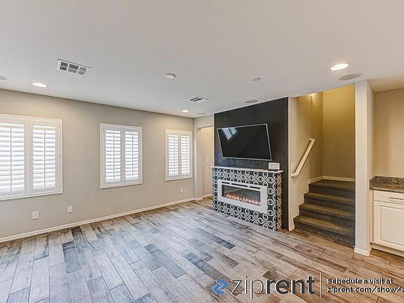 Living Area with "fireplace"