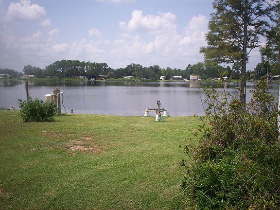 back yard view lake