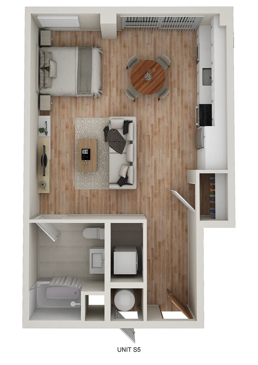 Floor plan S5 - Studio