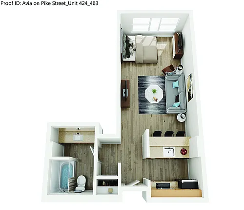 Floor plan The Everett: INCOME-RESTRICTED