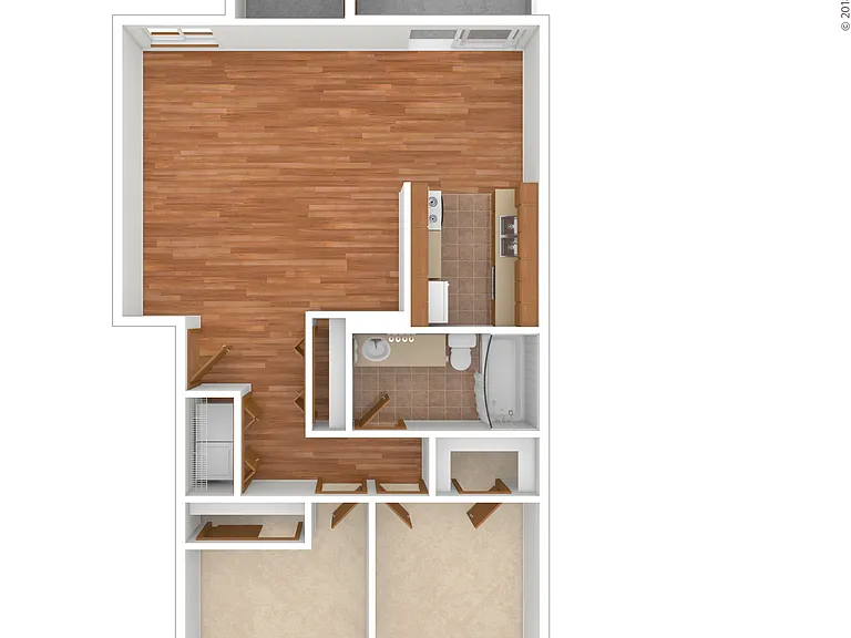 The Shire: Beds - 2: Baths - 1: SqFt Range - 847 to 847