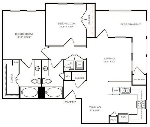 Floor plan B1