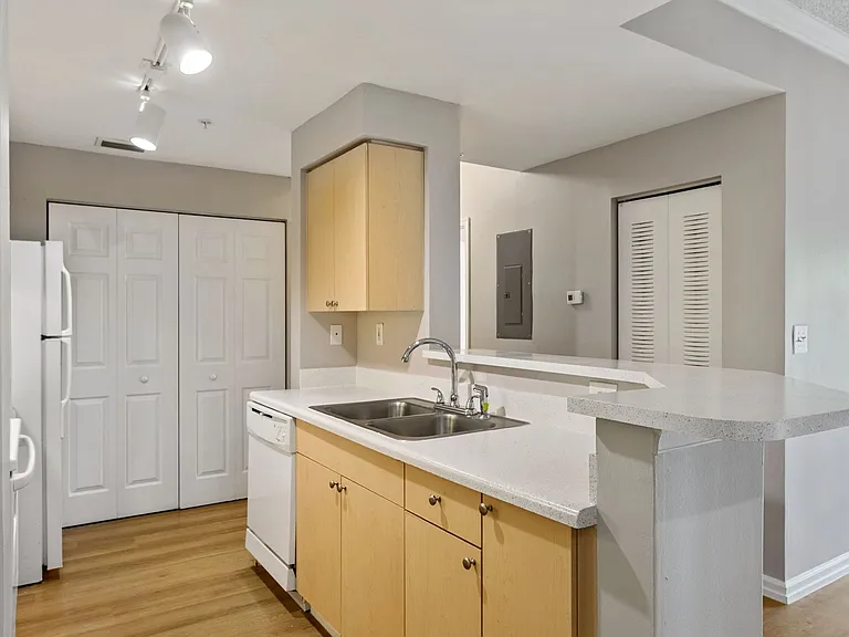 Classic finish kitchen with everyday appliances