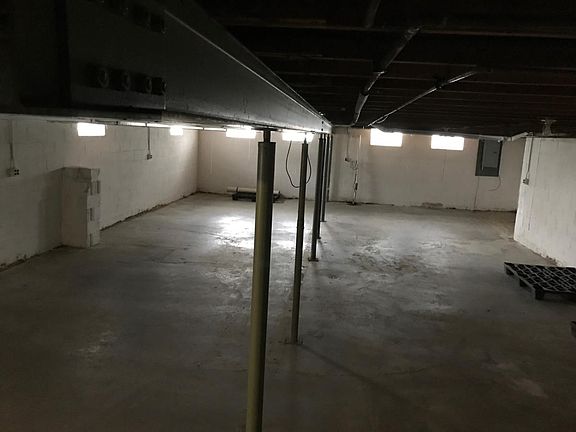 Dry basement for storage.