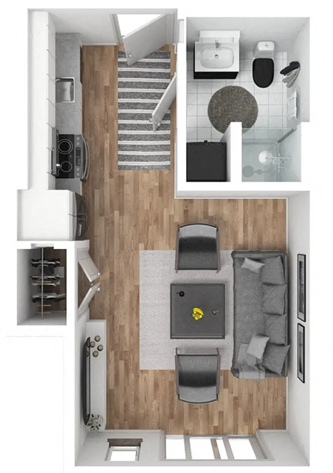 Floor plan Studio A.8