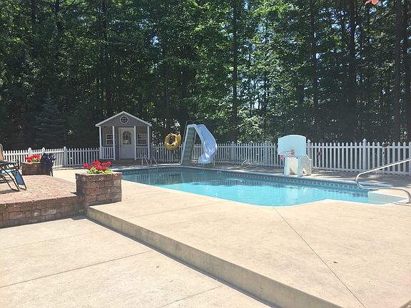 The child friendly heated salt water pool (18x36) requires very little maintenance and is inexpensive to operate. This entire area has outdoor night lighting, and the surround sound speaker system extends outside!