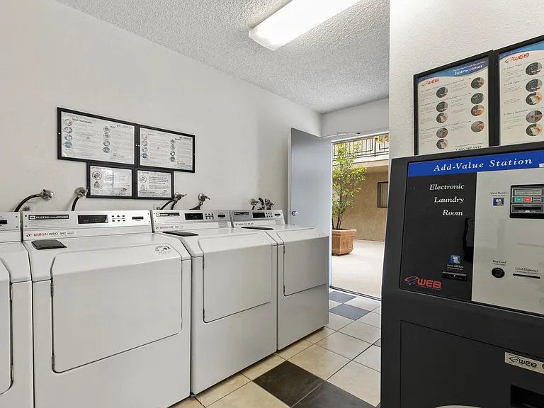 Laundry Facility with Laundry Card Machine