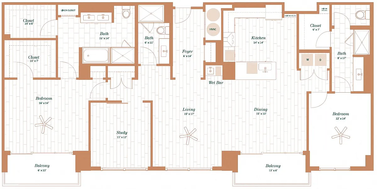 Floor plan Hawthorne