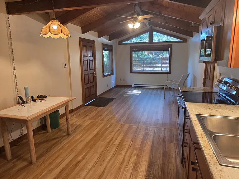 Open concept kitchen/ gathering space