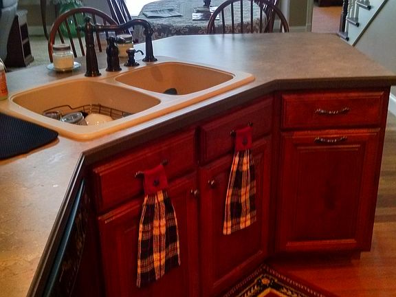 open kitchen area
