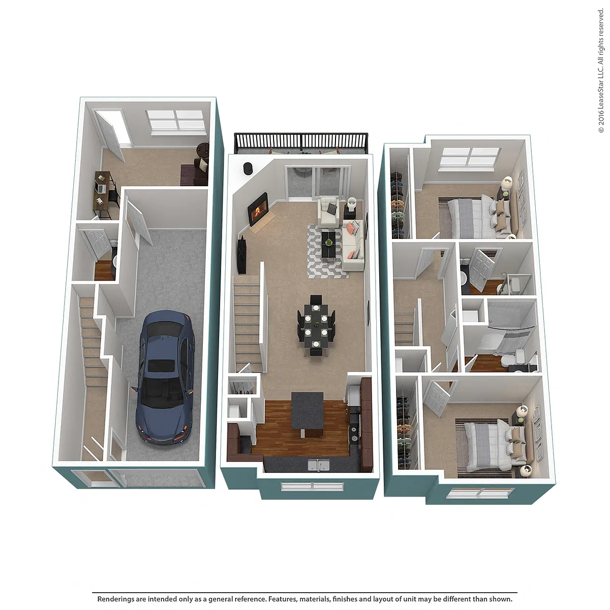 Floor plan Residence 15 Upgraded