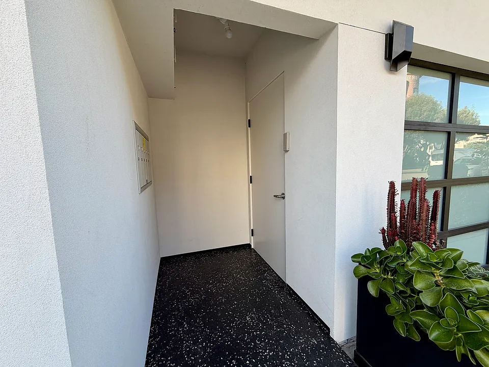 side door to common garage