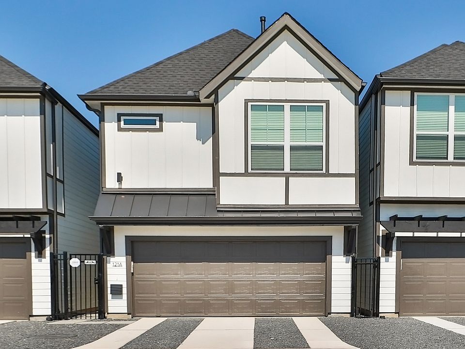 Exquisite gabled roof and sleek facade exemplify modern luxury in Independence Heights.