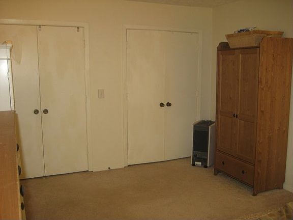 Double closets in master