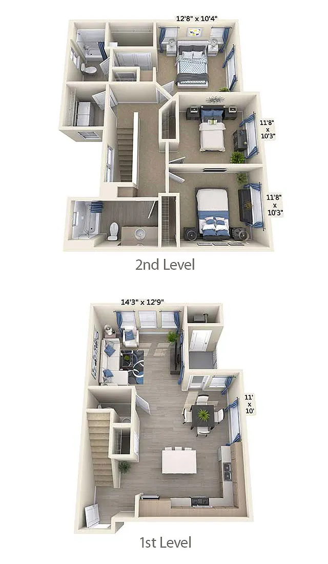 Floor plan C1T-1437sq