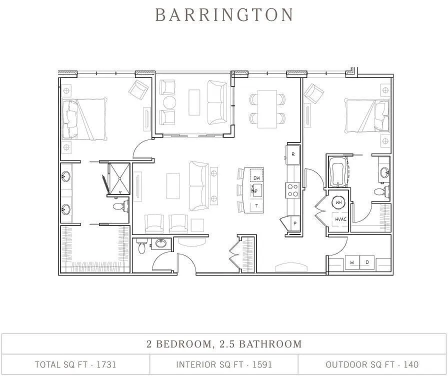 Floor plan Barrington B