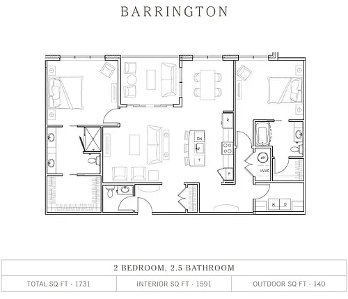 Floor plan Barrington B