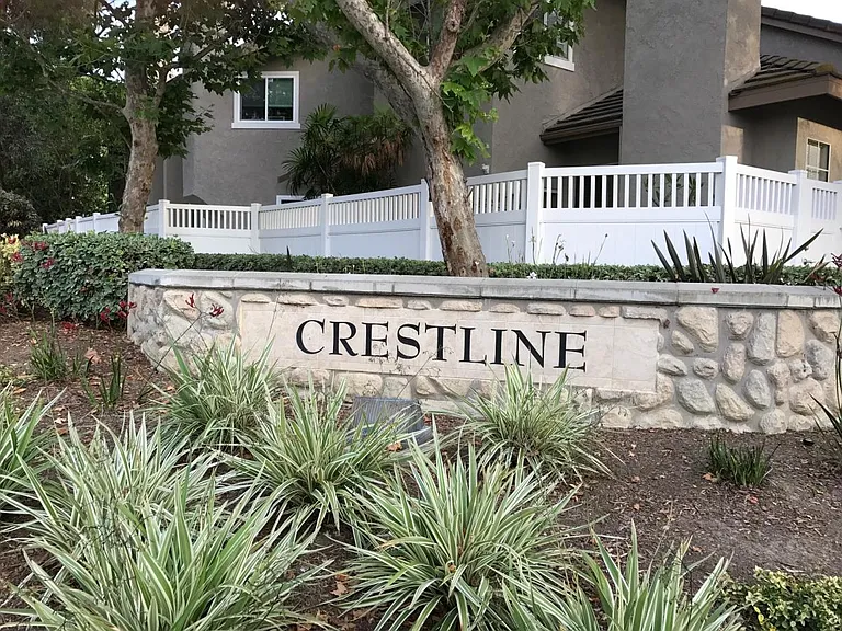 Entrance to Crestline Townhome Community