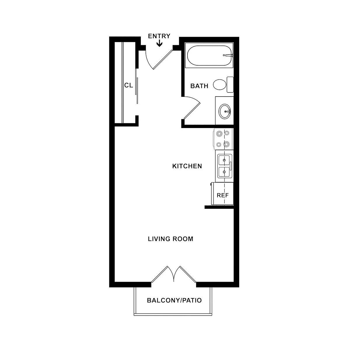 Floor plan Studio G