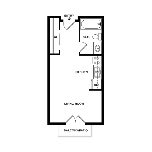 Floor plan Studio G
