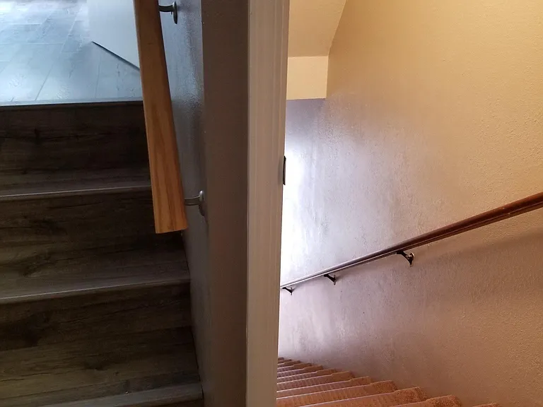 2 stairs one entry and 1 to family room