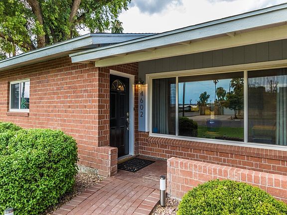 Front porch faces south
