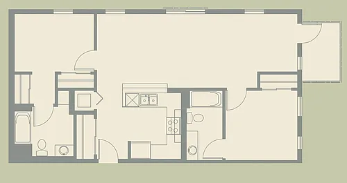 Floor plan 2 Bedroom