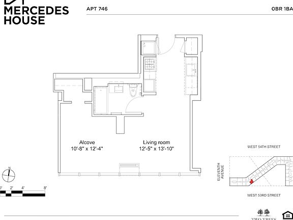 2nd image of 550 W 54th St #746