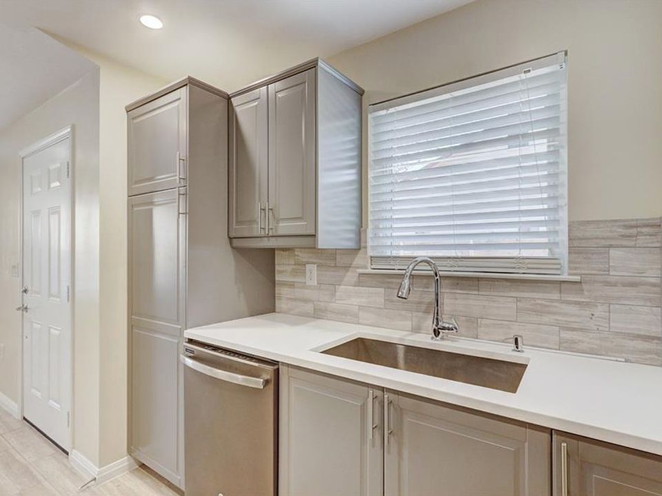 east side of kitchen facing living area