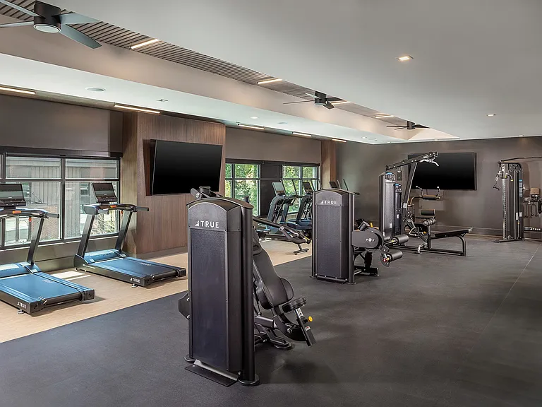 State-of-the-art fitness center with cardio equipment